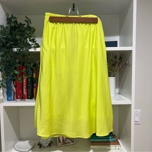 Banana Republic Satin Midi Skirt